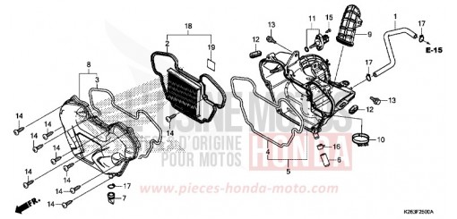 FILTRE A AIR MSX125F de 2015